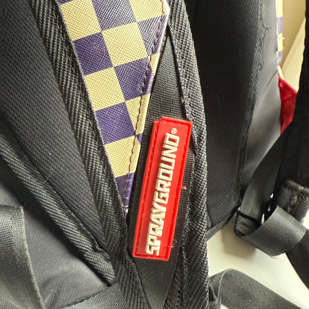 Anime Character Checkered Backpack - Picture 7 of 11